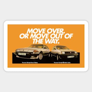 ROVER VITESSE AND MG METRO TURBO - advert Magnet